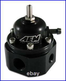25-302bk AEM Universal Black Adjustable Fuel Pressure Regulator