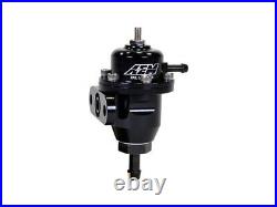 AEM 25-300BK Adjustable Fuel Pressure Regulator Inline Flange with Straight