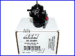 AEM 25-304BK Fuel Pressure Regulator for Honda/Acura F22B1 F22B2 D16Y8 B20B4