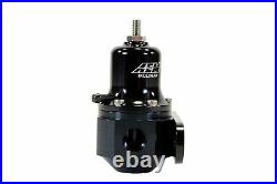 AEM 25-305BK High Capacity Universal Fuel Pressure Regulator FPR 40-130PSI Max
