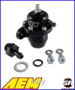 AEM Adj Fuel Pressure Regulator 25-300BK For 86-00 Honda Civic 1.5L & 1.6L