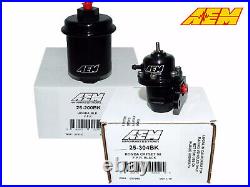 AEM Adjustable Fuel Pressure Regulator +High Volume Filter For Accord / Civic EX