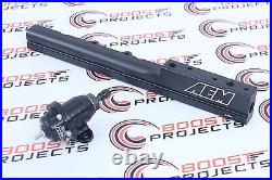 AEM Aluminum Fuel Rail + Adj Pressure Regulator For Honda Civic B16A2 B16A3