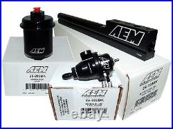 AEM High Volume Fuel Rail + Adj Pressure Regulator + Filter 94-01 Acura Integra