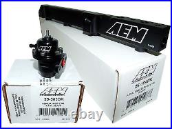 AEM High Volume Fuel Rail + Adj Pressure Regulator for Honda H22A1 H22A4 H23A1
