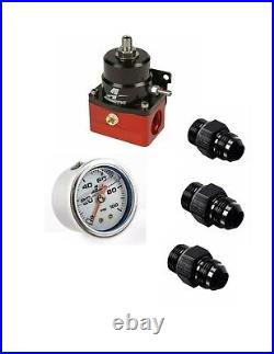 Aeromotive 13101 Fuel Pressure Regulator EFI Bypass 45-75 PSI Adjustable Combo