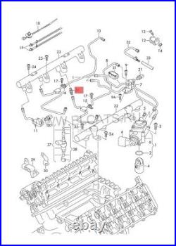 Audi R8 RS4 Fuel Pressure Relief Regulating Valve Regulator 079130757 GENUINE