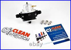Clean Injection Pro Billet Adjustable Fuel Pressure Regulator EFI Boost 8AN FPR