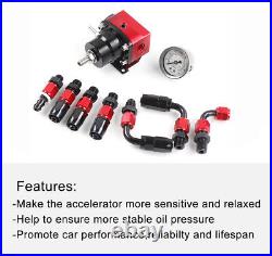 D Series Fuel Rail Manifold FPR Gauge Line Hose Kit For Honda Civic SOHC D15 D16