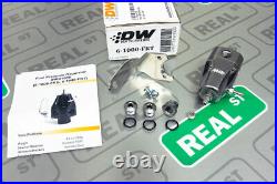 DW DWR1000 Adjustable Fuel Pressure Regulator 30-120PSI 4x 8AN In / 6AN Titanium