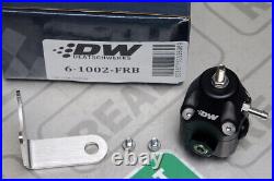 DeatschWerks DWR1000c Adjustable Fuel Pressure Regulator 30-120PSI 6AN Black