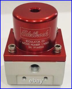Edelbrock 174021 EFI Adjustable Fuel Pressure Regulator (180 GPH) Red/Clear