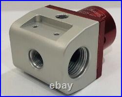Edelbrock 174021 EFI Adjustable Fuel Pressure Regulator (180 GPH) Red/Clear