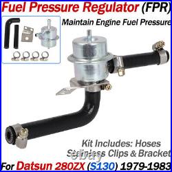 For 1979-1983 Datsun 280ZX S130 Replacement Fuel Pressure Regulator FPR with Hoses