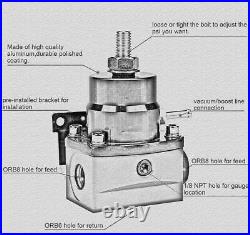 Fuel Pressure Regulator Gauge Rail Line B Series For Honda Civic FPR B16 B18 B20