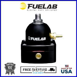 Fuelab Fuel Pressure Regulator Adjustable FPR -6 In Out Fuel Lab Black 51502-1