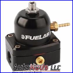 Fuelab Fuel Pressure Regulator adjustable FPR -6 in out Fuel Lab Black 51502