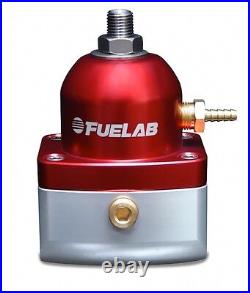 Fuelab Fuel Pressure Regulator in-line adj FPR -6 in out Fuel Lab Red 52501