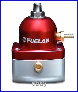 Fuelab MINI Fuel Pressure Regulator adjustable FPR -6 in out Fuel Lab Red 53501