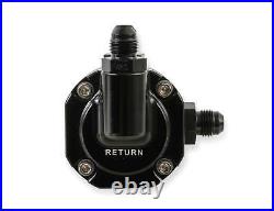 HL12-893 Holley Fuel Pressure Regulator, Billet Aluminium, Black Anodised, Inlin