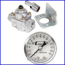 Holley 12-803BP Carbureted Bypass Fuel Pressure Regulator withGauge