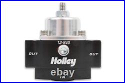 Holley 12-840 HP Billet Fuel Pressure Regulator, Carbureted, 3/8 in. NPT, 4.5-9