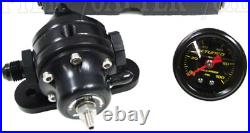 K-TUNED 8AN HP FUEL PRESSURE REGULATOR (FPR) WithFITTING & GAUGE (KTD-FPR-08K)