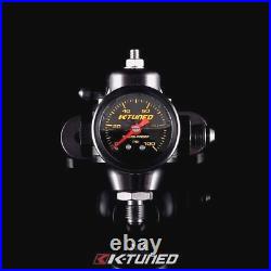 K-TUNED 8AN HP FUEL PRESSURE REGULATOR (FPR) WithFITTING & GAUGE (KTD-FPR-08K)