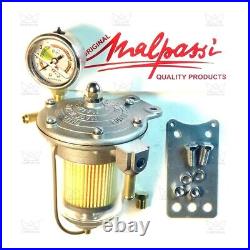 MALPASSI FILTER KING 85mm Fuel Pressure Regulator carburetor Glass with Gauge