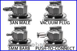 Radium 20-1100-00 MPR-RA Multi-Port Fuel Pressure Regulator Black